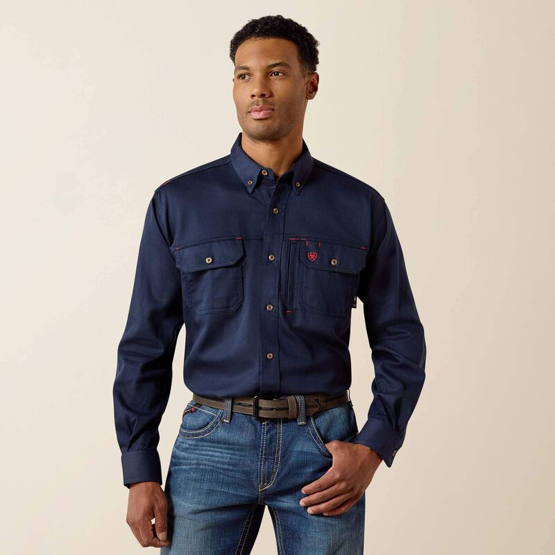 Ariat FR Solid Vent Work Shirt- Includes Eggelholf Company Logo LC
