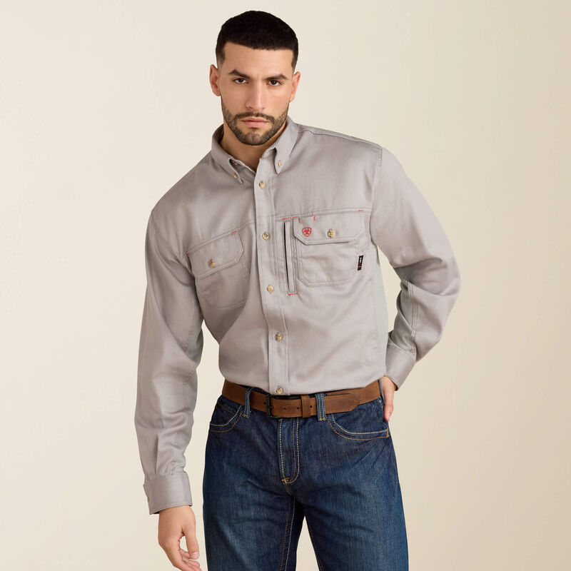 Ariat FR Solid Vent Work Shirt- Includes Eggelholf Company Logo LC